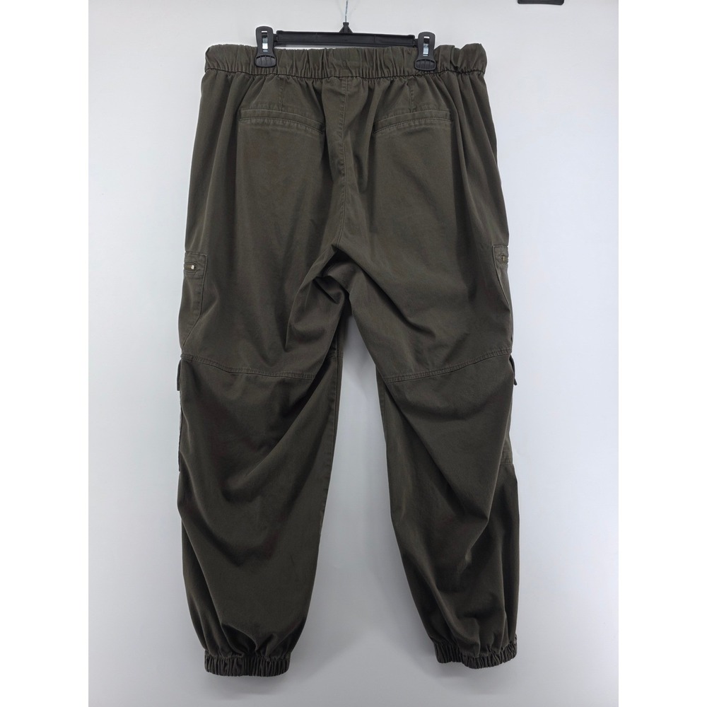 Lane Bryant Pants Womens 14W Cargo Jogger High Rise Utility Stretch Green - Picture 2 of 9